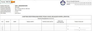 Daftar Pnyerahan Nilai Hasil Belajar (Rapor), https://gurujumi.blogspot.com/