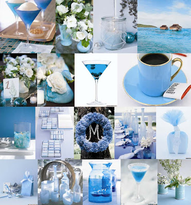 Now the latest trend in wedding color scheme involve cool blues