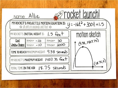 Free Projectile Motion Warm up template