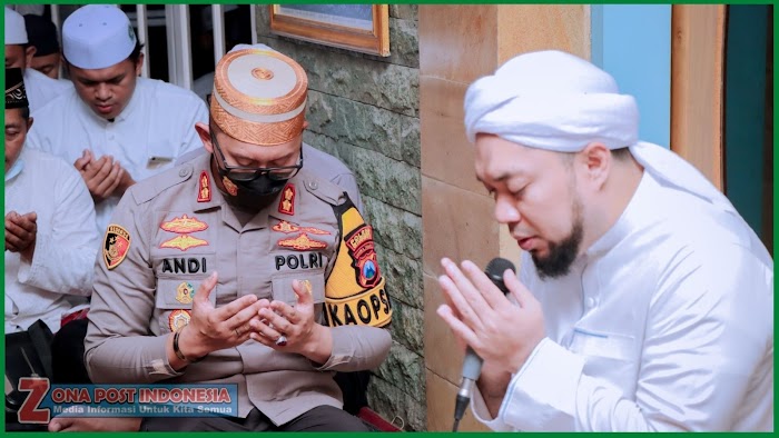 Polres Situbondo Silaturahmi Dengan Kiai Azzaim Di Pondok Pesantren Salafiyah Syafi'iyah Sukorejo