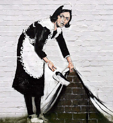 Here are 25 of our favorite Banksy graffiti works of 