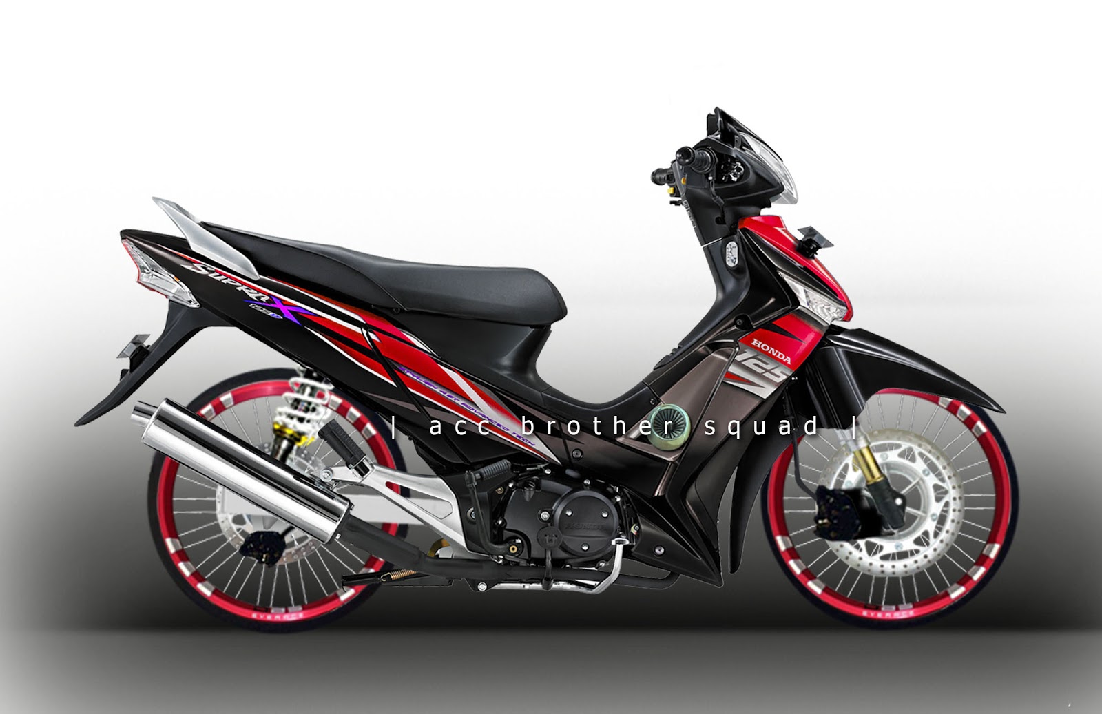 Download Kumpulan 99 Model Modifikasi Motor Supra X 125 Terbaru