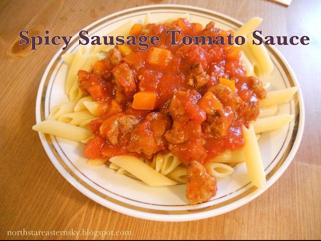 homemade spicy sausage sauce pasta recipe