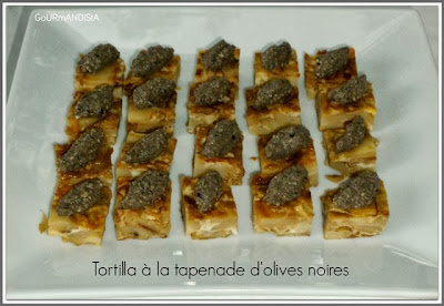 image Toasts de tortilla à la tapenade d'olives noires