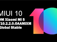 Download ROM Xiaomi Mi 5 MIUI V10.2.2.0.OAAMIXM Global Stable