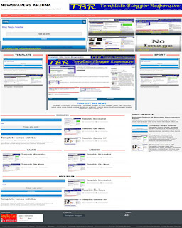 template blogger responsive newspapers arjuna , template situs berita