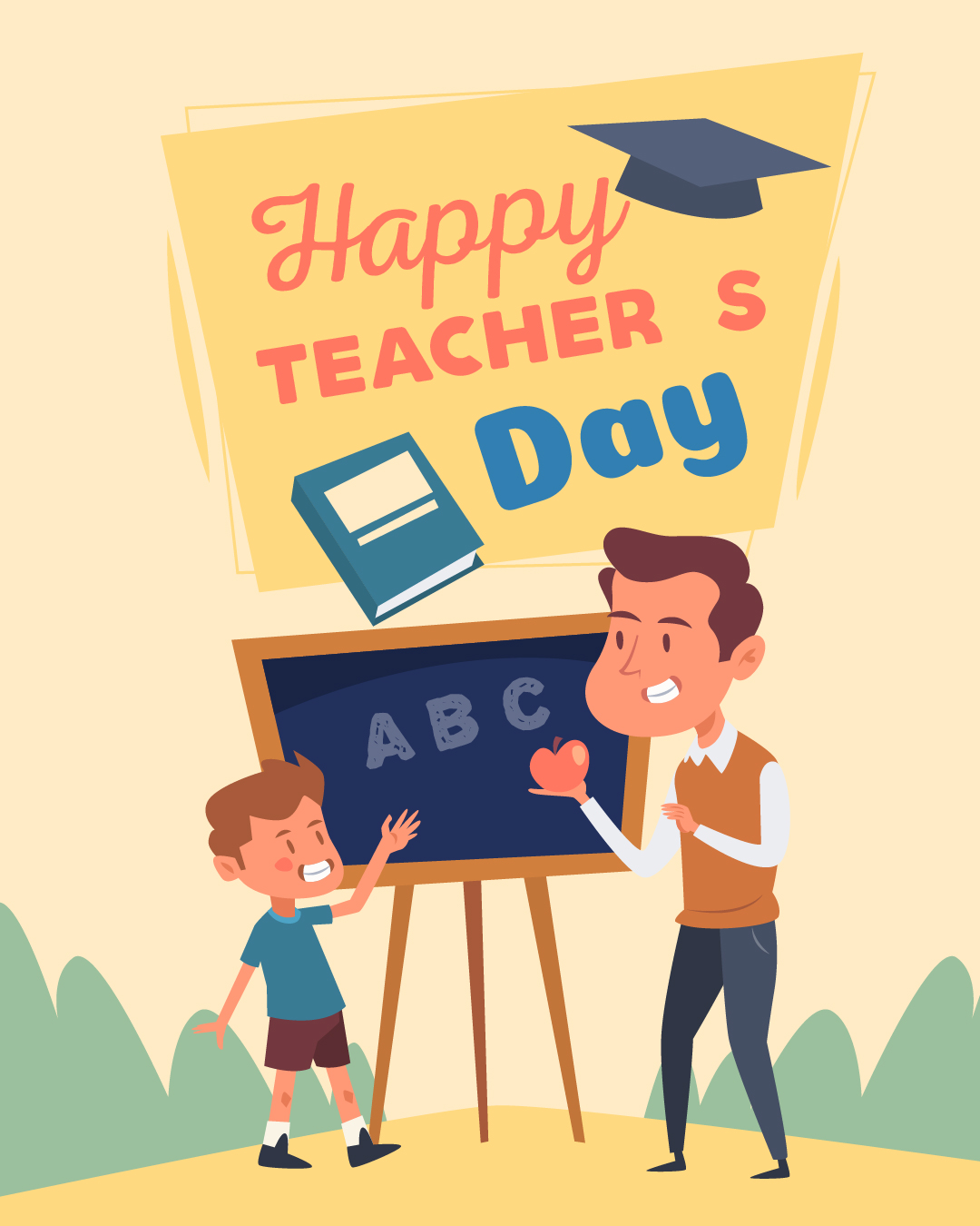 Poster Ucapan Selamat Hari Guru Sedunia 2023