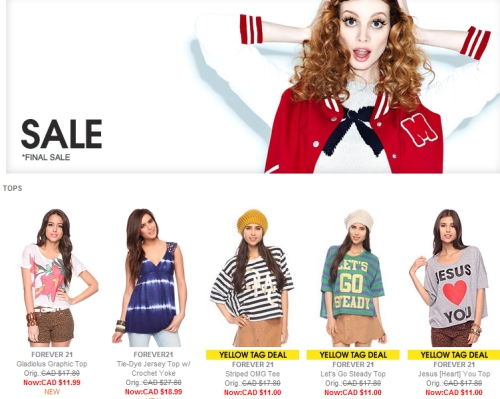 Canadian Daily Deals: Forever 21 Canada: Save 30% Or More On Select ...