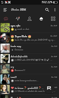 BBM Black Dark Fution Theme V3.0.1.25 APK Terbaru