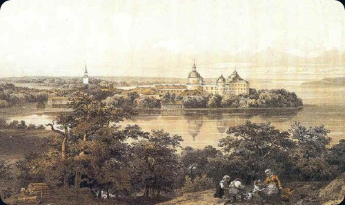 castle-Gripsholms_slott,_litografi_av_Carl_Johan_Billmark_(1850)