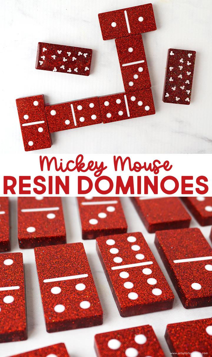 Mickey Mouse Resin Dominoes