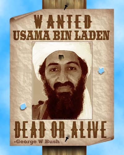 osama bin laden wanted dead or alive. in laden gun in laden wanted