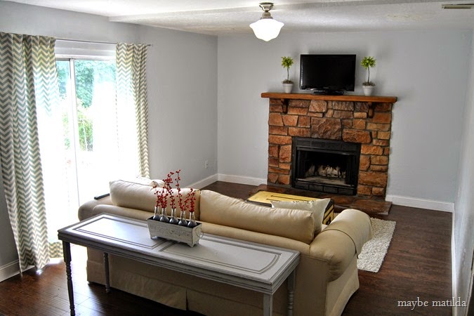 fireplace before