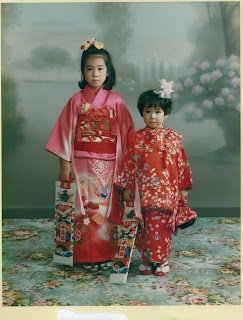 Girls dressed for Shichi-Go-San 