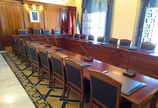 Salón de Plenos del Ayuntamiento de Cehegín.