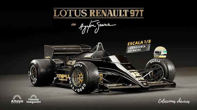 Altaya en España pone a la venta el Lotus Renault 97T 1:8 de Ayrton Senna