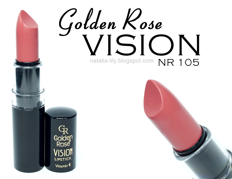 Natalia Lily Beauty Blog Golden Rose Vision Lipstick Nr 105 Recenzja Swatche Moja Kolejna Idealna Dzienna Pomadka