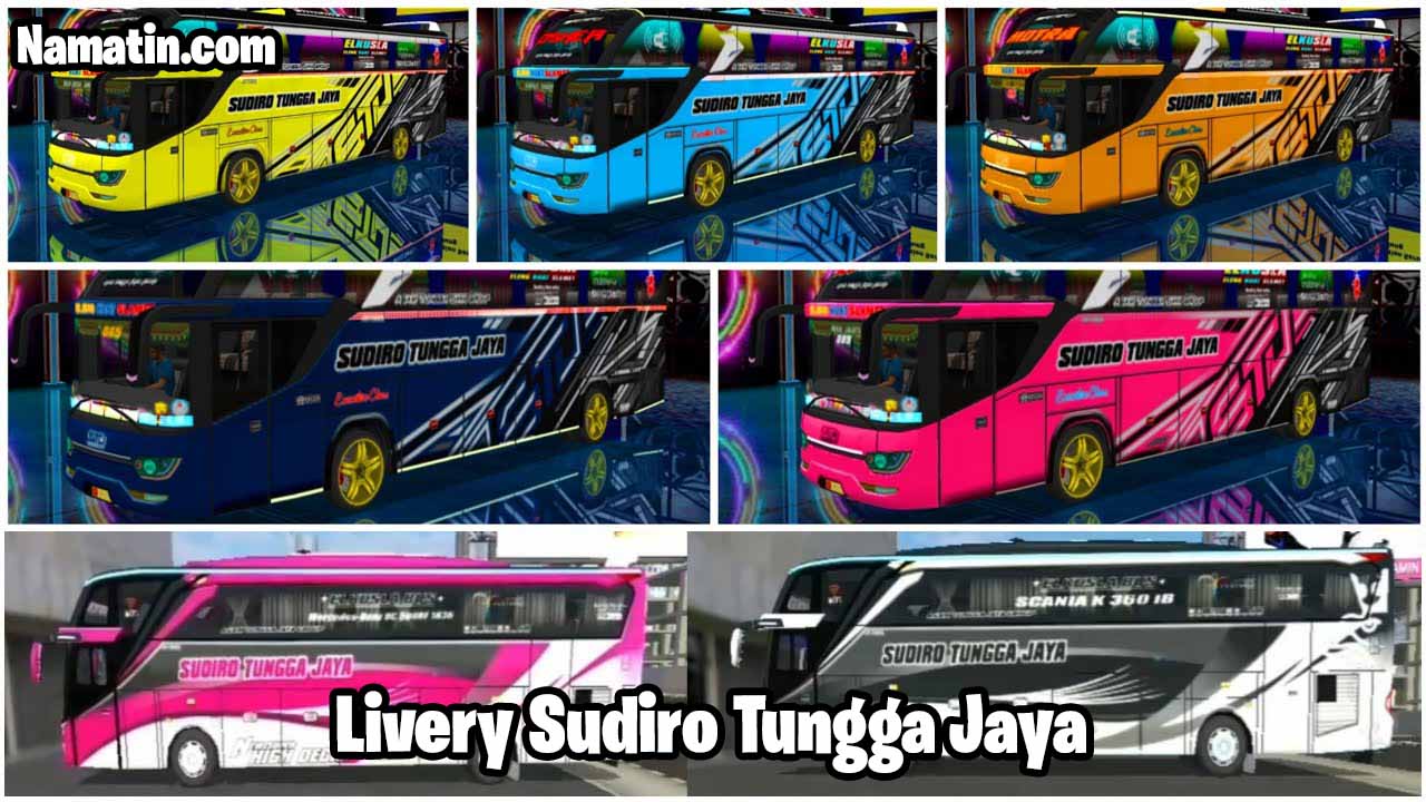 livery bussid sudiro tungga jaya shd jernih