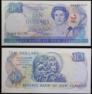 NZ2 NEW ZEALAND 10 DOLLARS COMMEMORATIVE ISSUE UNC 1990 (P-176)