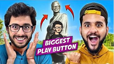 Asia | Indian Biggest Play Button | Fukra Insaan Surprised CarryMinati