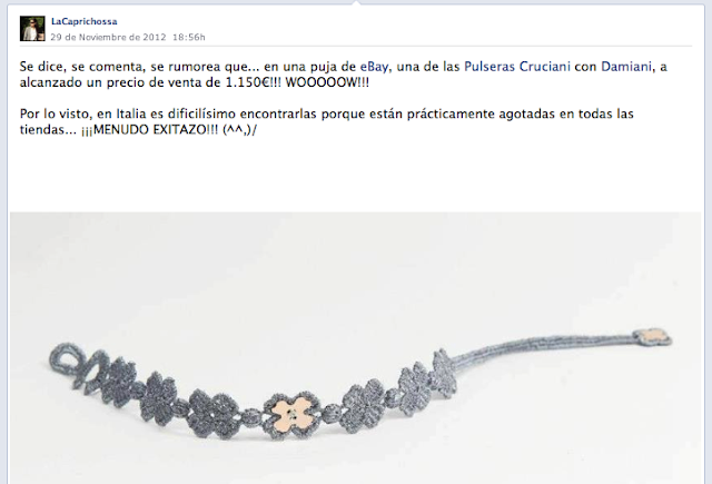 lacaprichossa - puslera oro y diamante cruciani damiani - ebay