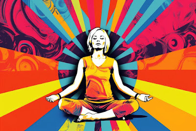 A person in euphoria after chakra awakening