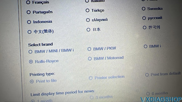 VXDIAG VCX SE BMW Cannot Read Rolls Royce  2