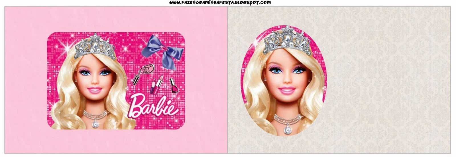  Barbie Life Style Food Toppers or Flags.