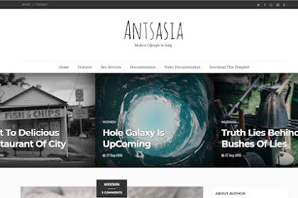 Antsasia Blogger Template Premium Free Download