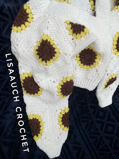 sunflower crochet cardigan pattern free