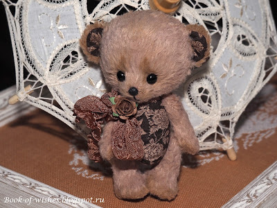 handmade little Rose bear 