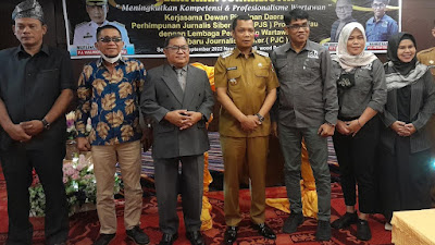 Buka Pelatihan Jurnalistik PJS, Pj Walikota Berharap Profesionalisme Wartawan Meningkat