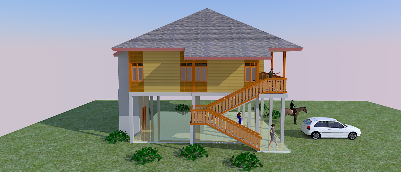  Rumah  Kayu Kavling Kebun  Jasa Pembuatan Site Plan