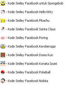 Cara Membuat Smile di Facebook - Kode Smile Facebook