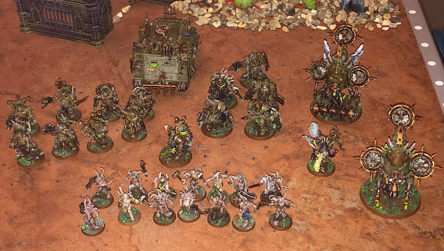 Warhammer 40k - 9th Edition - Evil Suns Orks vs The Wretched Death Guard - 1000pts - Maelstrom of War beta rules