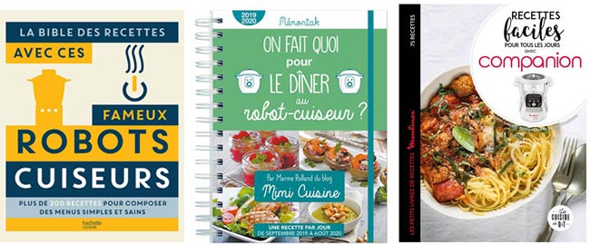 Selection De Livres De Cuisine Et Patisserie Avec Un Robot Cuiseur