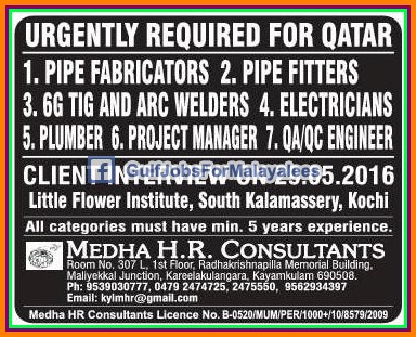 Urgent Job Opportunities for Qatar