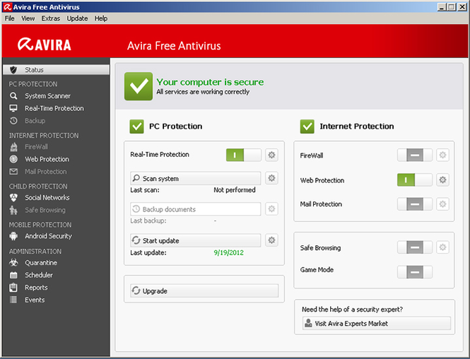 Download Avira AntiVirus Personal 14.0.1.749 Latest Update