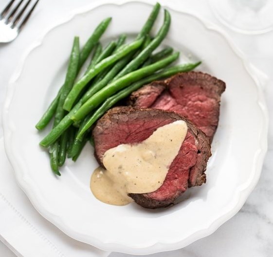 BEEF TENDERLOIN WITH COGNAC CREAM SAUCE #Beef #Steaks