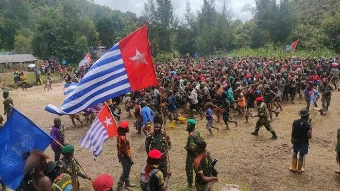 Kibarkan Bendera Bintang Kejora di Sejumlah Titik di Papua, KKB: Tidak Hanya di Hutan, Kami Ada di Kota dan Seluruh Dunia!