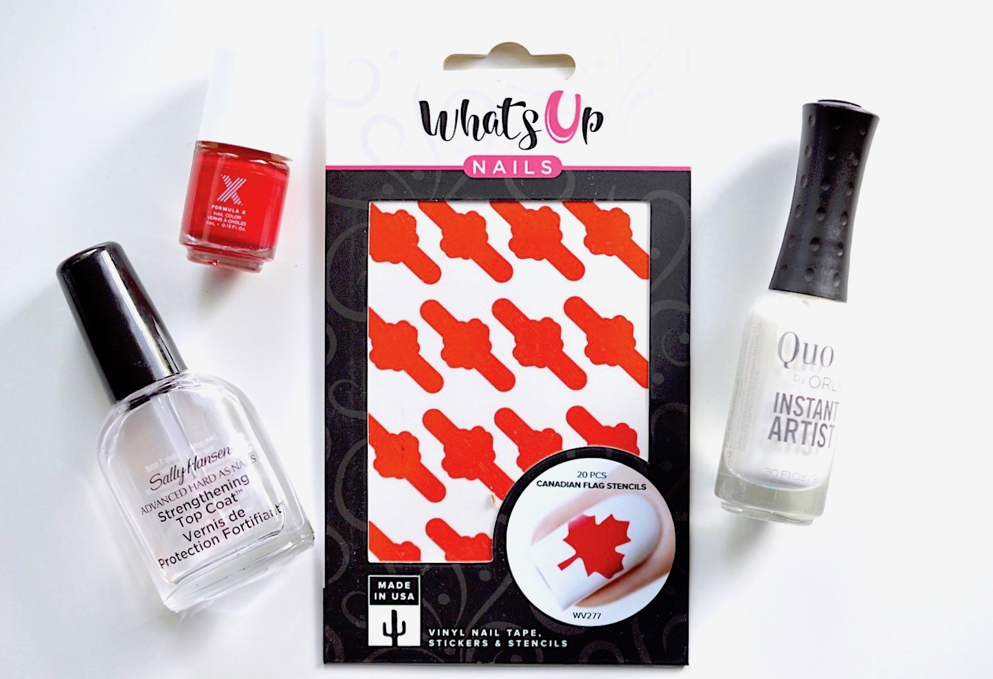 Canadian Flag Nail Vinyls 