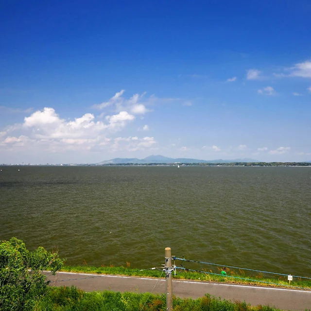 霞ヶ浦　つくば霞ヶ浦りんりんロード　大須賀津農村公園　見晴台　筑波山