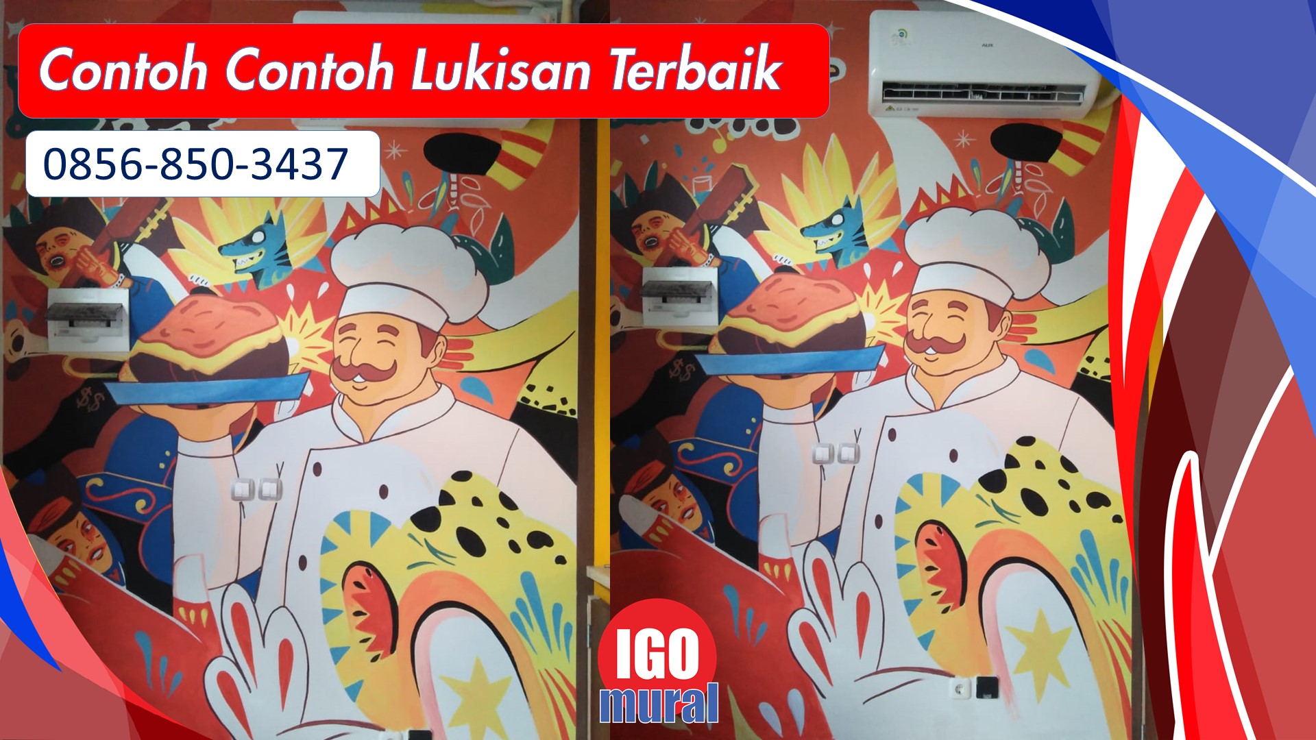 Mural Dinding Cafe Murah di Jakarta