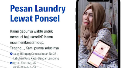 Pesan Laundry di Bandar Lampung Lewat Ponsel