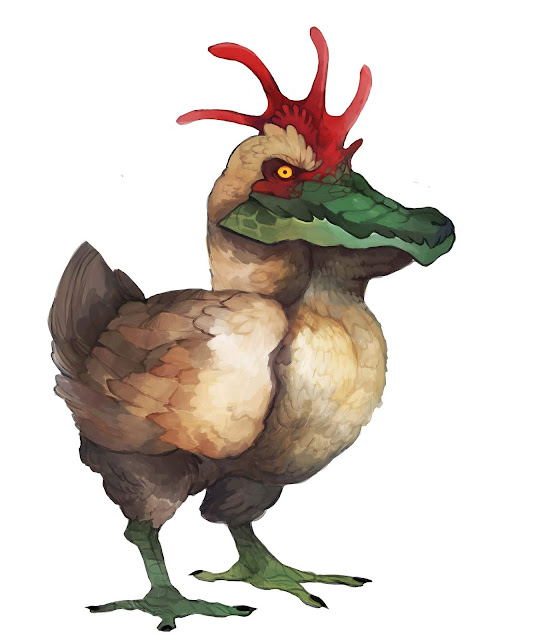 Crocken - a chicken / crocodile chimera