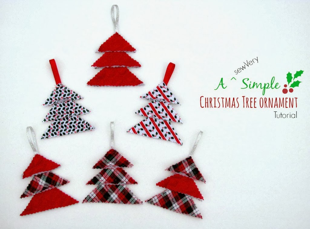 sewVery A sewVery Simple Christmas  Tree Ornament Tutorial