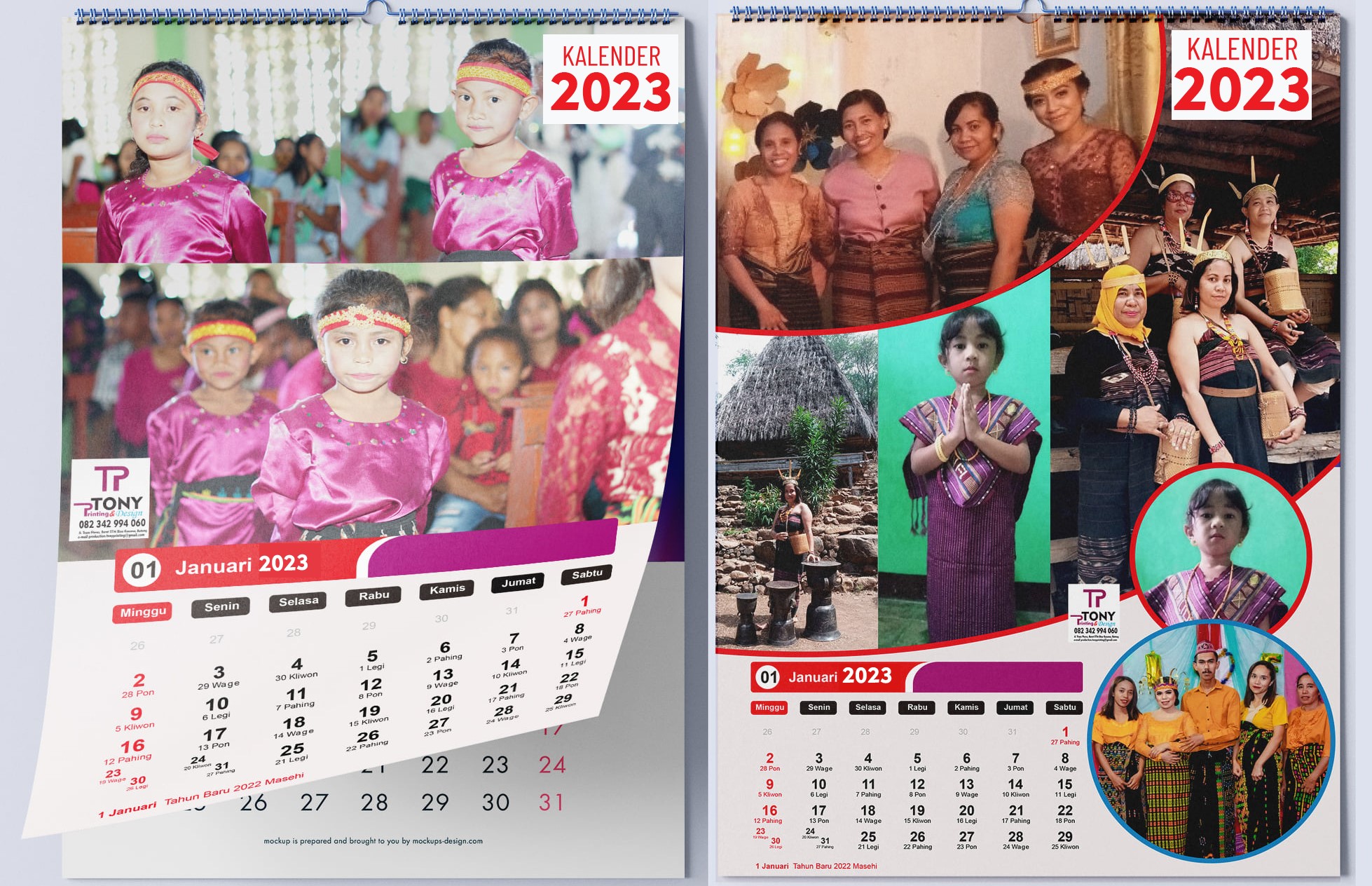 Cetak Kalender Murah Di Ruteng Manggarai, Bisa Pakai Foto Sendiri