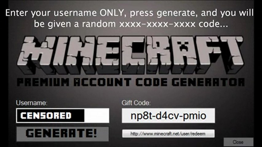 Hit the "Generate" button and wait for the code to appear in the box ...