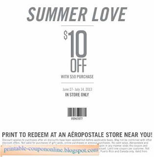 Free Printable Aeropostale Coupons