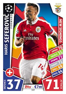 Topps Match Attax UEFA Champions League 2017-2018 SL Benfica Set